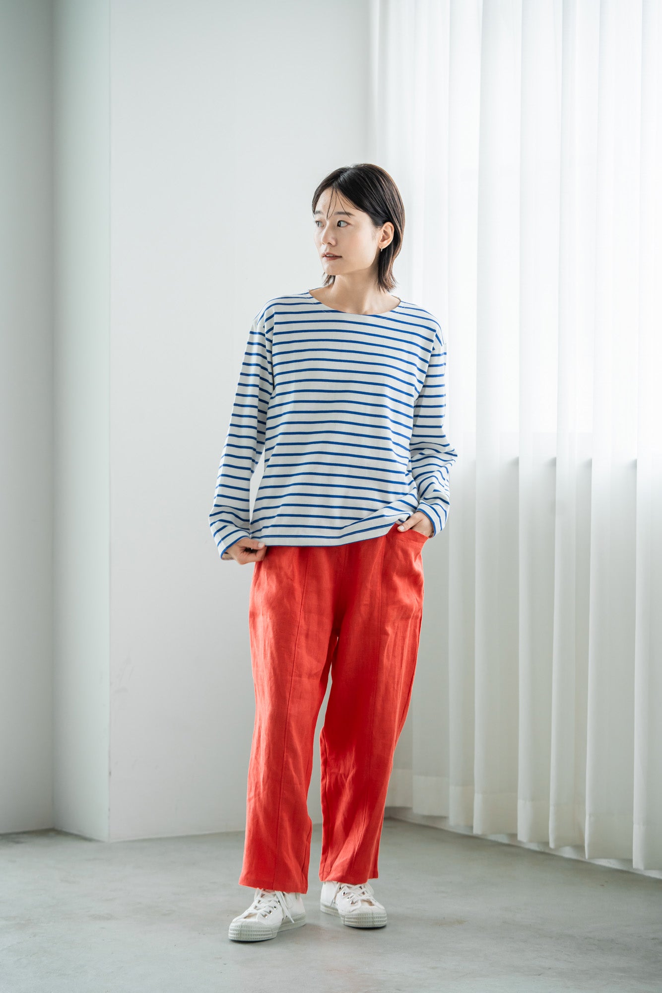 YARRA バックスラッシュネックプルオーバー YR-1411-205
