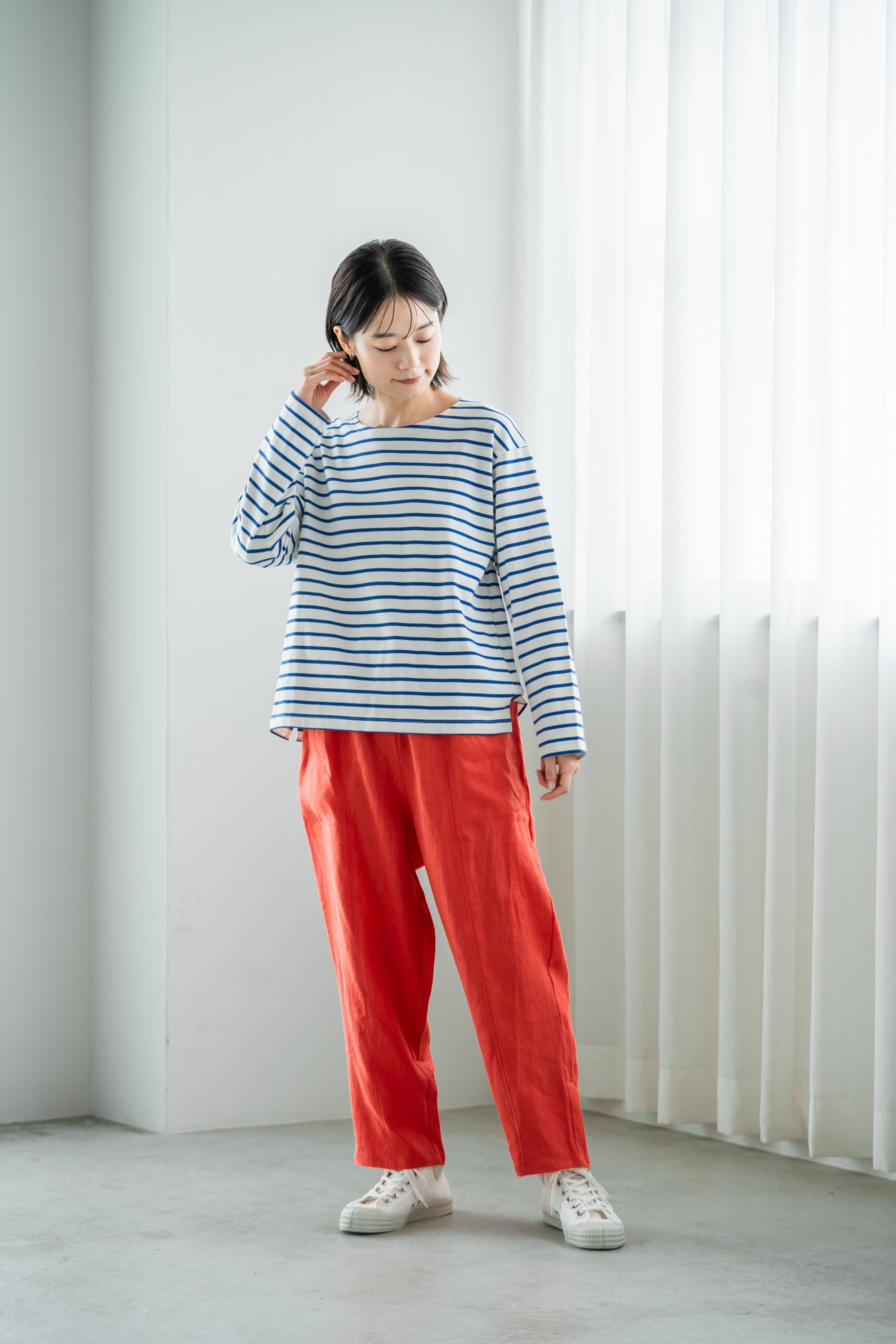 YARRA バックスラッシュネックプルオーバー YR-1411-205