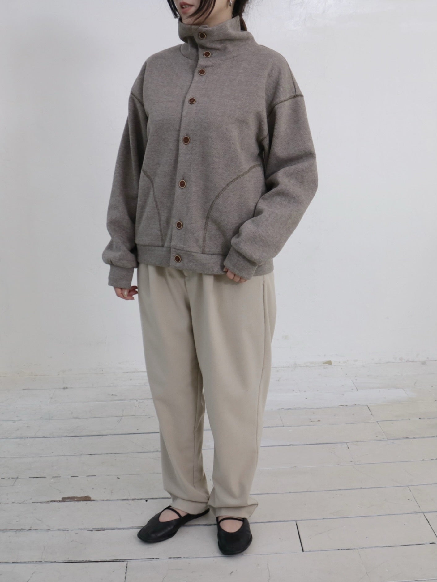 YARRA NEU W混釦ダウンカットブルゾン NU-5551-417