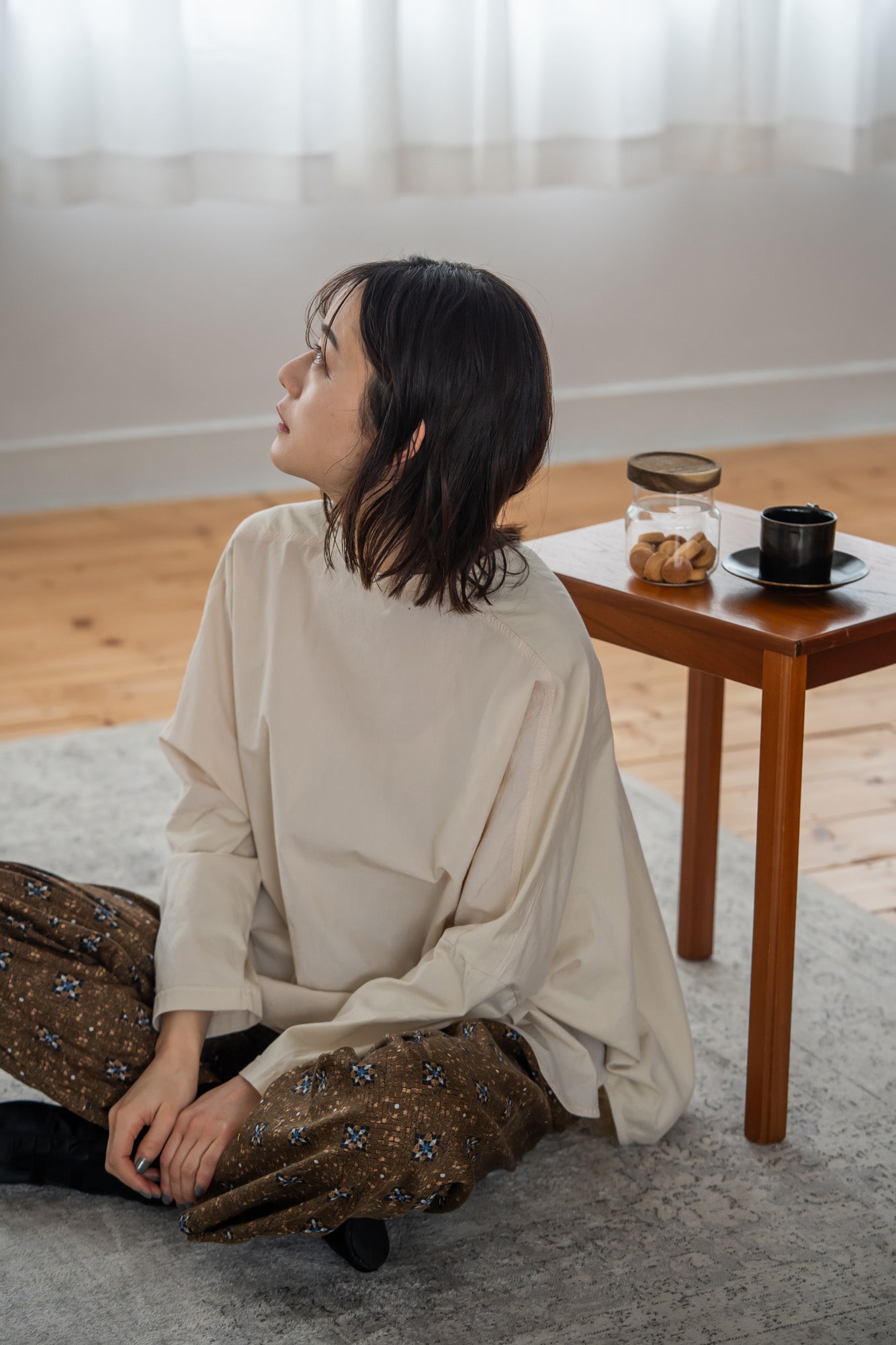 YARRA 布帛コンビドルマンプルオーバー YR-1541-202