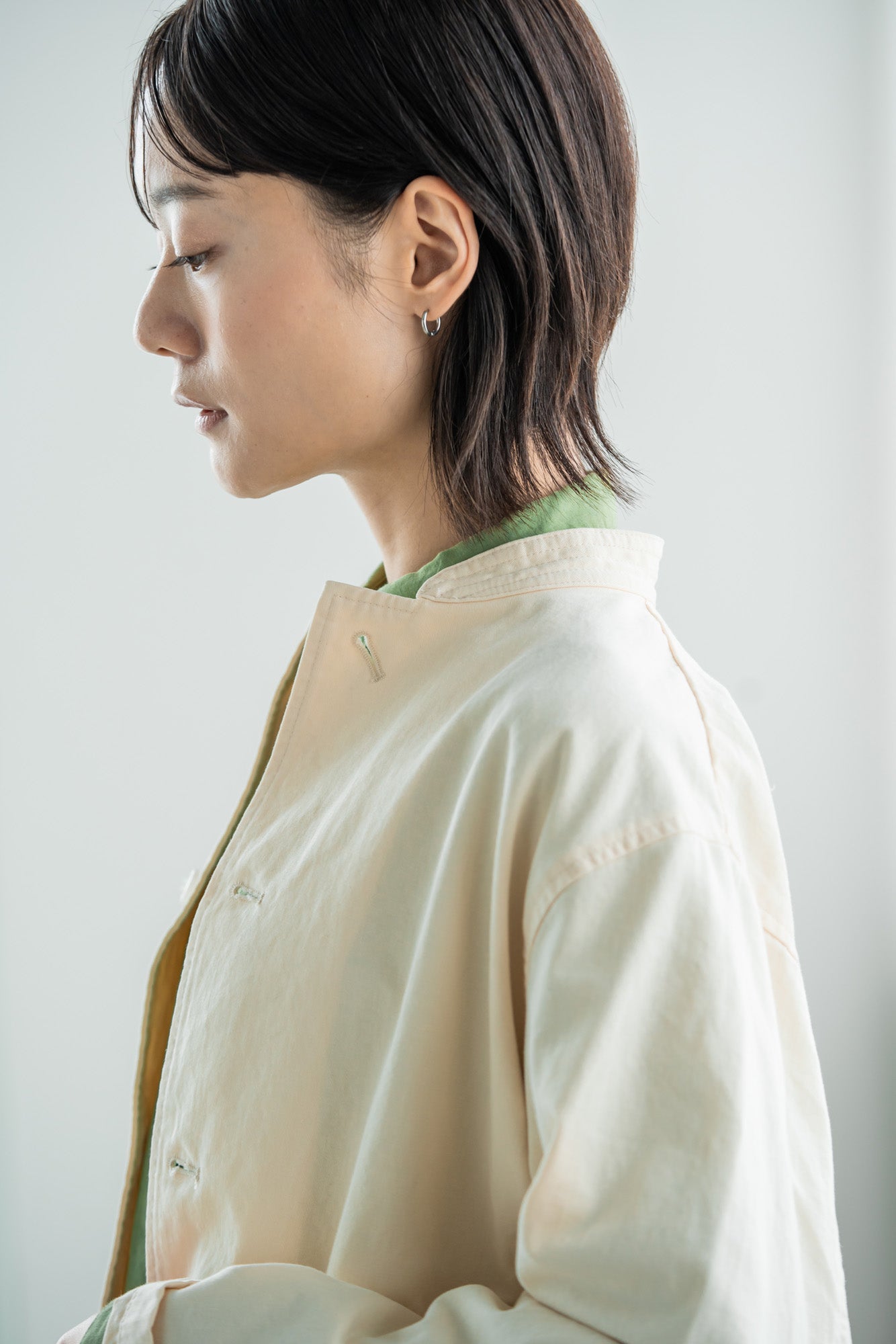 YARRA 綿100ワッシャーショートジャケット YR-1417-224