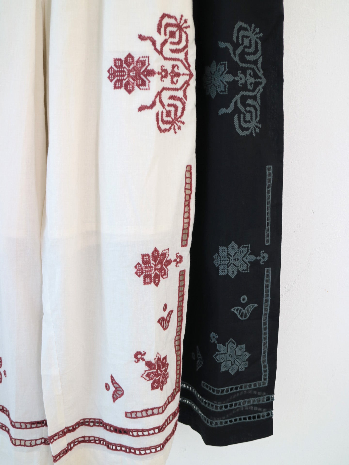 doux bleu クロスステッチ刺繍パンツ DB-2535-082