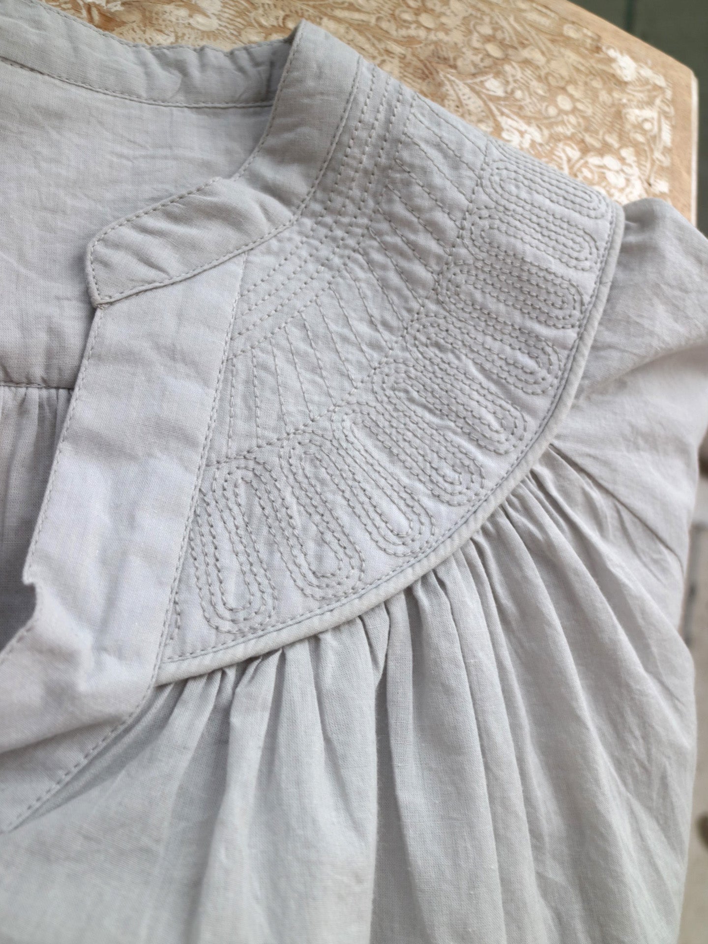 doux bleu キルトヨーク ブラウス DB-2533-083