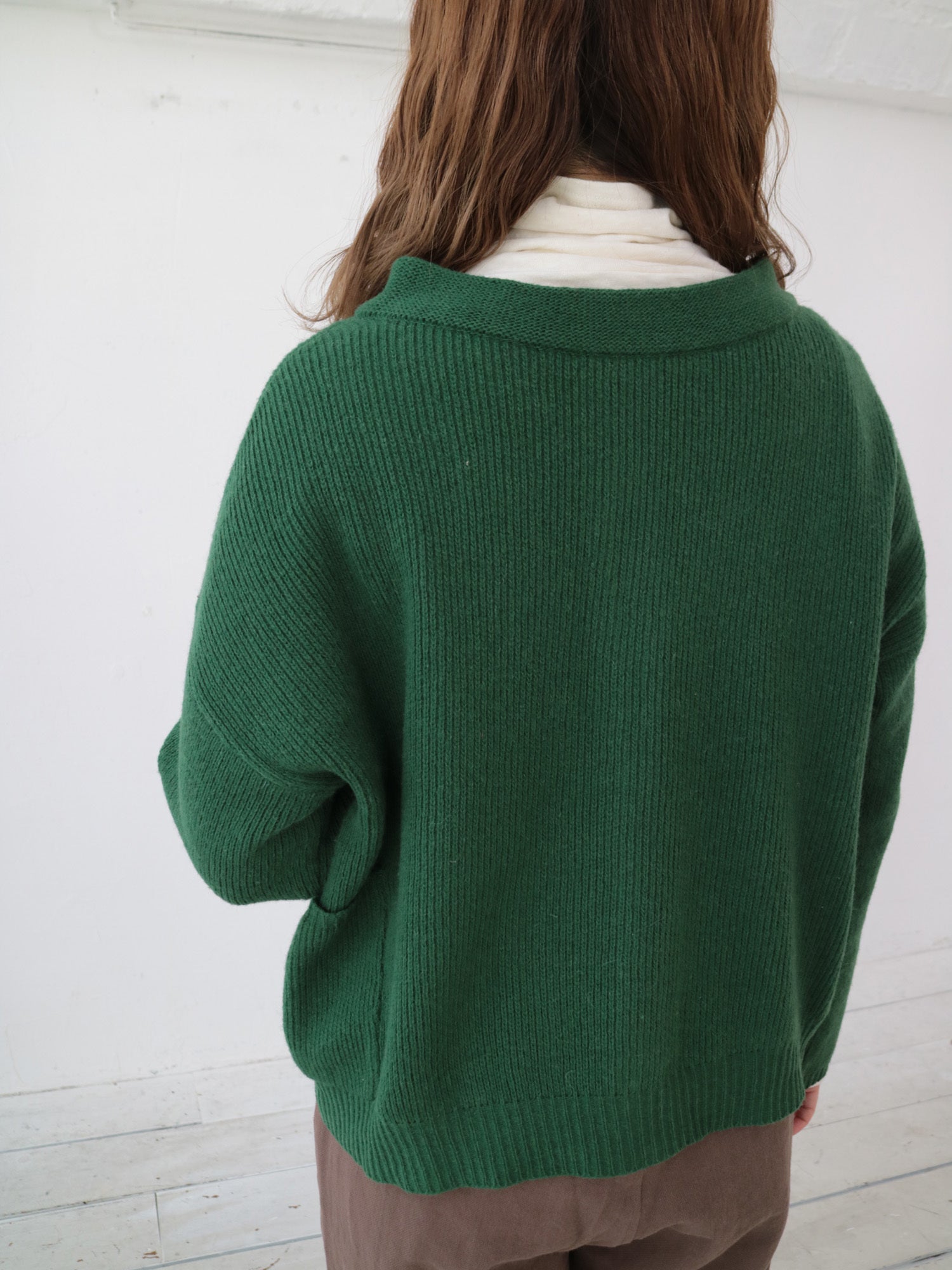 YARRA イタリーメリノ2WAYカーディガン YR-1542-231