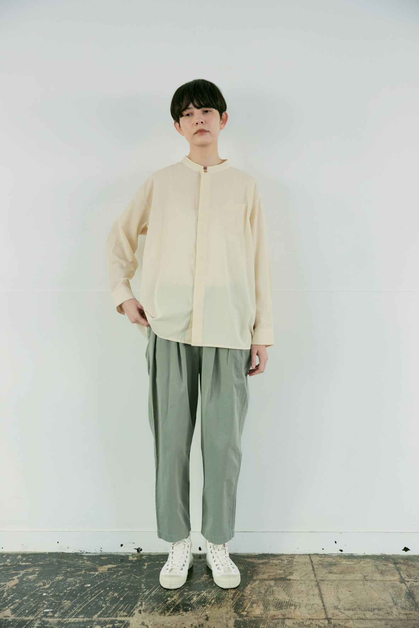 YARRA NEU ヴィンテージワッシャーツイルパンツ NU-5515-418