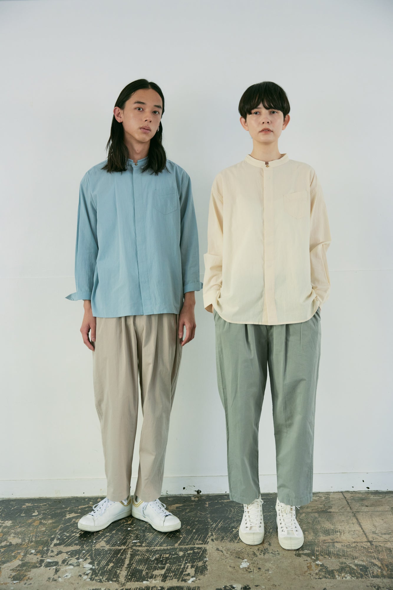 YARRA NEU ヴィンテージワッシャーツイルパンツ NU-5515-418