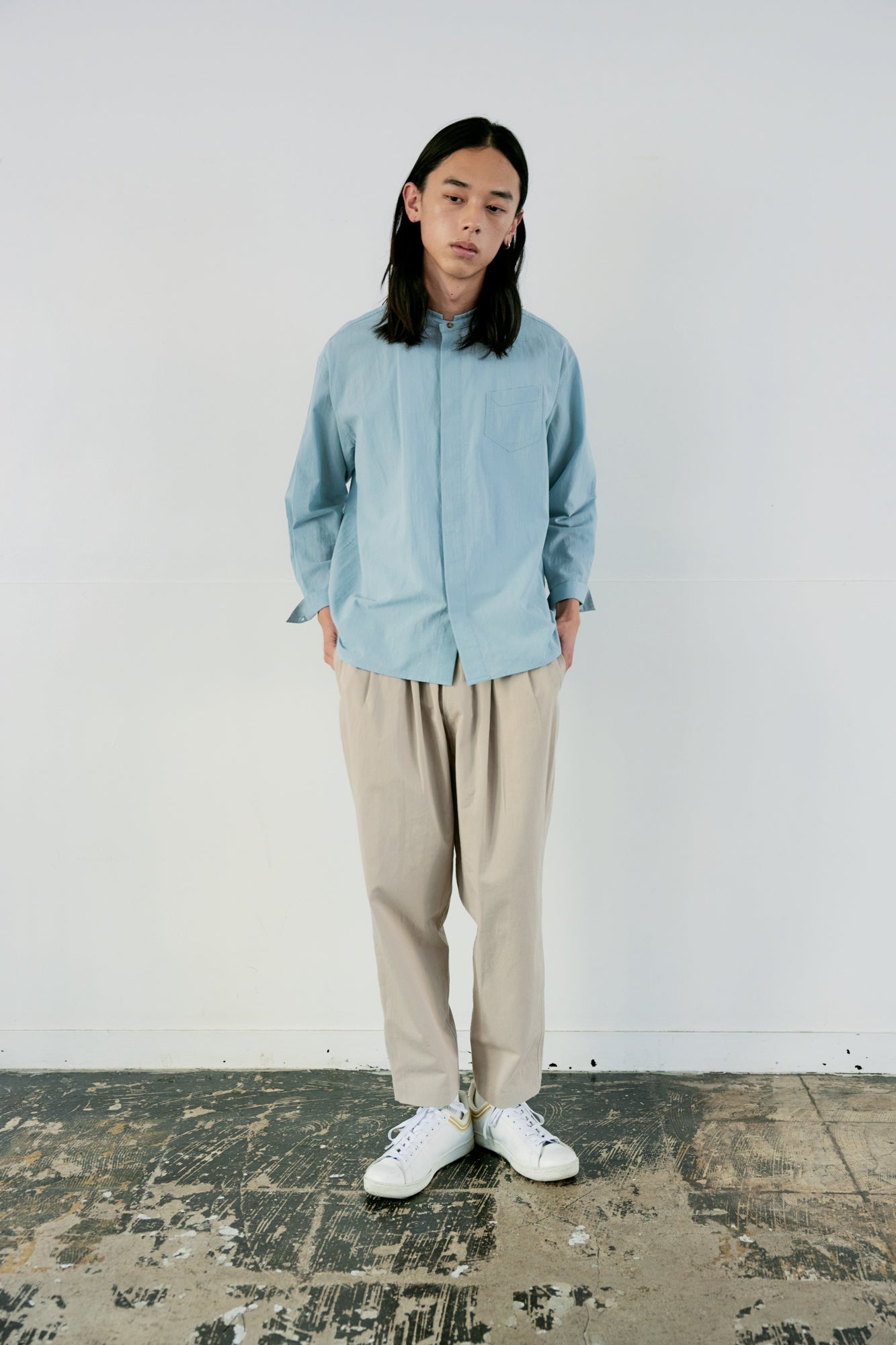 YARRA NEU ヴィンテージワッシャーツイルパンツ NU-5515-418