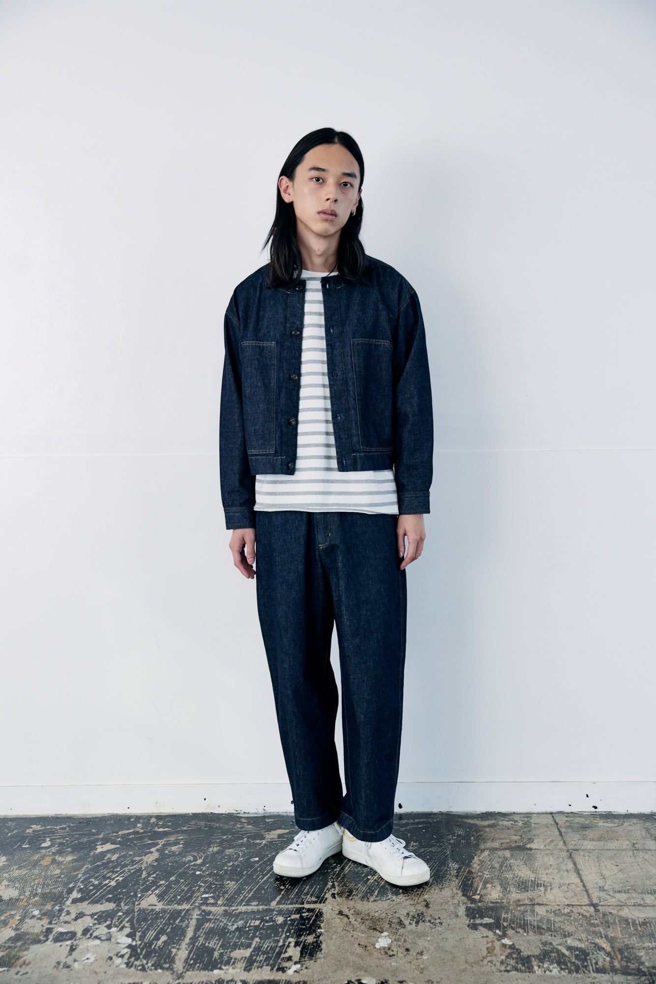 YARRA NEU 10ozノーカラーJAPANデニムジャケット NU-5517-416