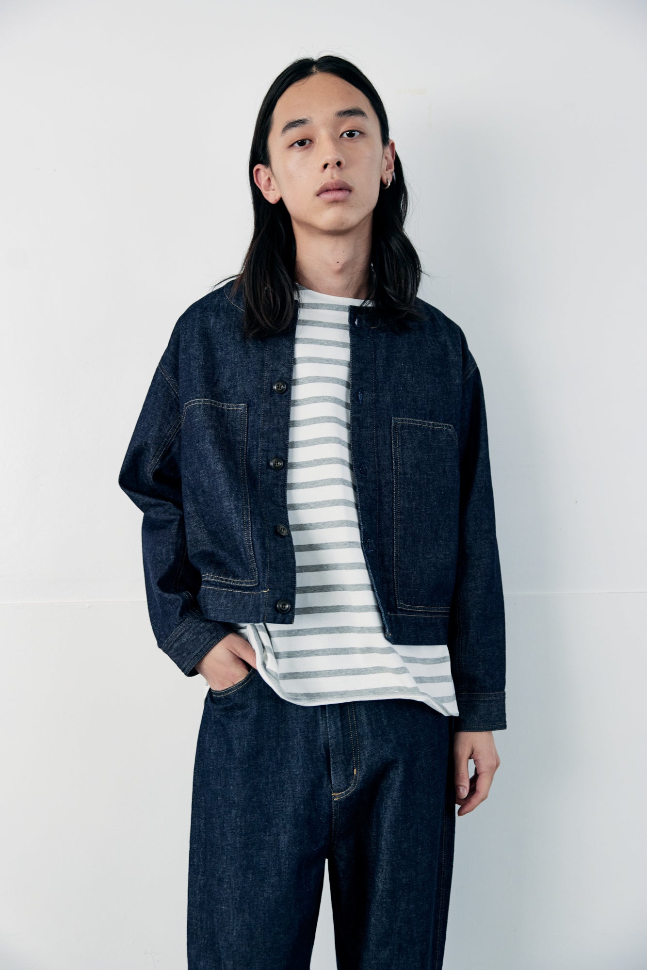 YARRA NEU 10ozノーカラーJAPANデニムジャケット NU-5517-416