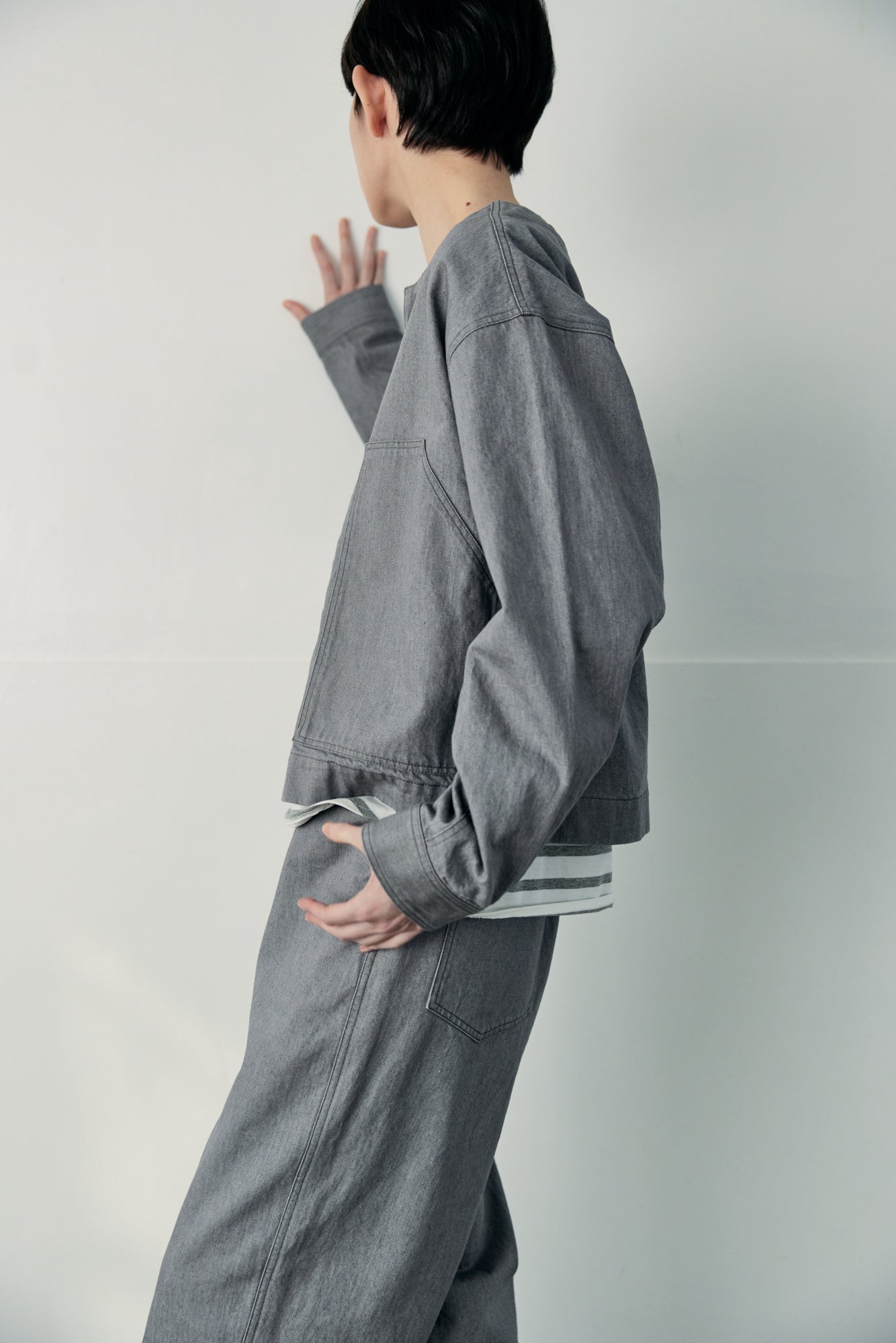 YARRA NEU 10ozノーカラーJAPANデニムジャケット NU-5517-416
