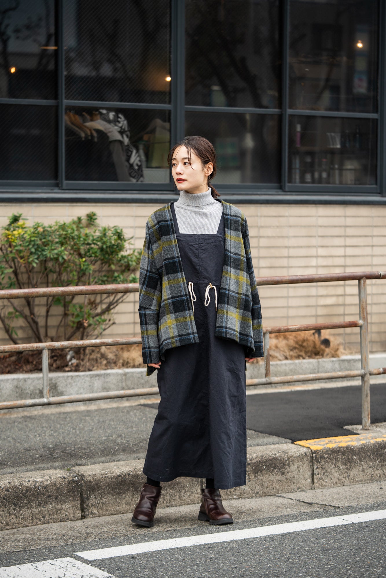 YARRA 綿カシミヤタートルリブニット YR-1542-230