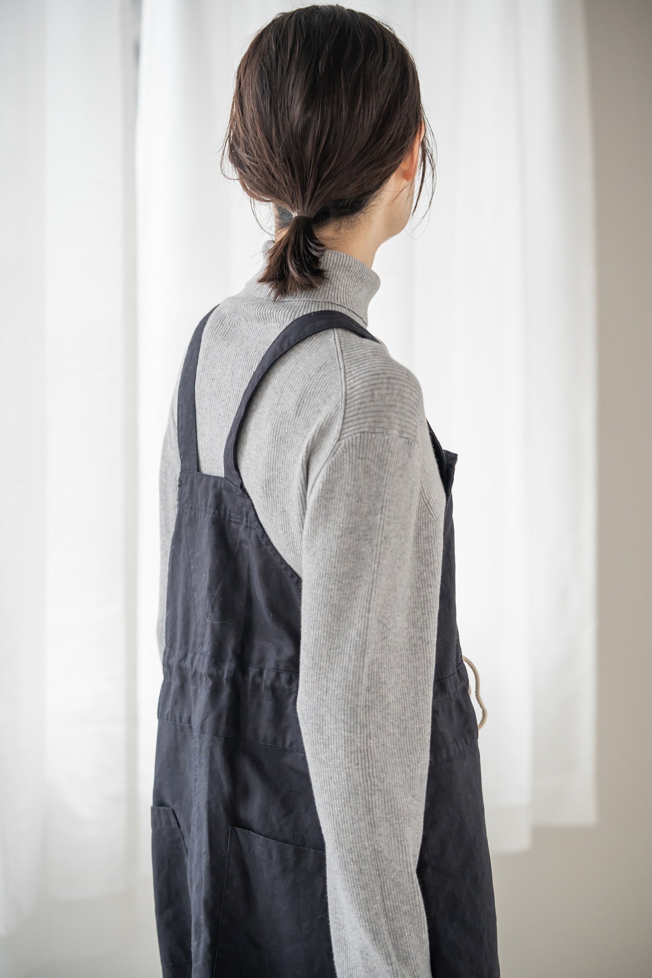 YARRA 綿カシミヤタートルリブニット YR-1542-230