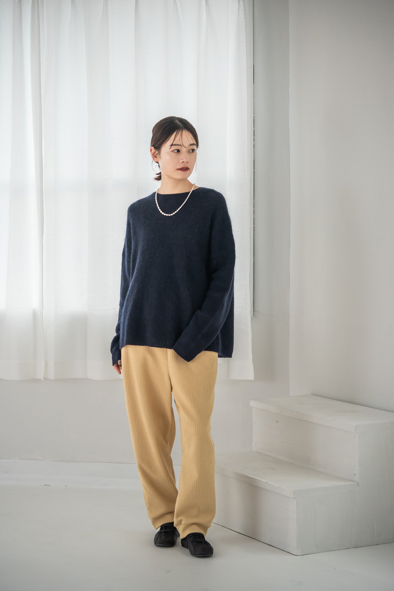 YARRA モヘアブレンドニットプルオーバー YR-1542-226