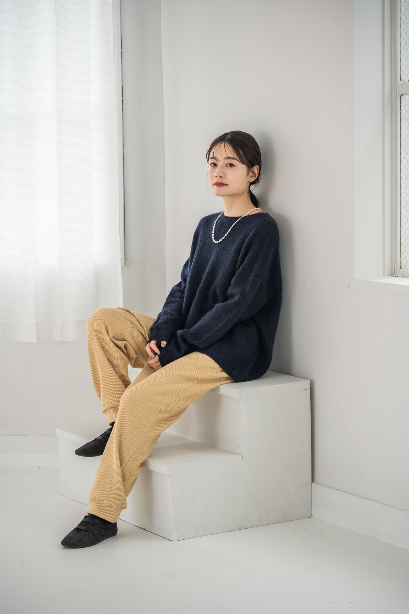 YARRA モヘアブレンドニットプルオーバー YR-1542-226