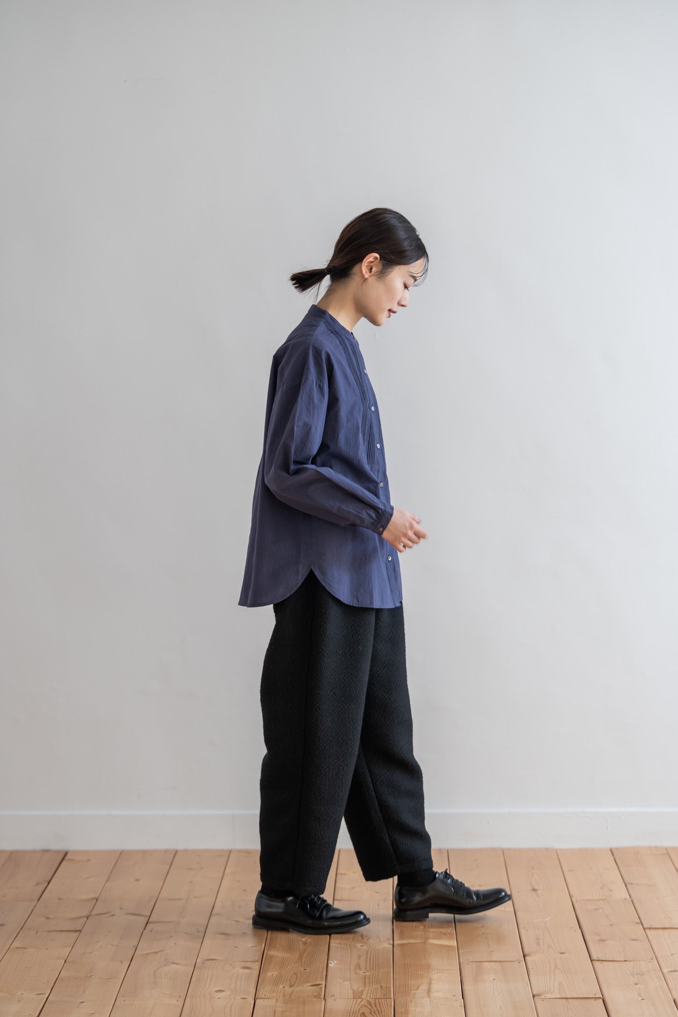 YARRA ウールブレンドジャカードパンツ YR-1545-245