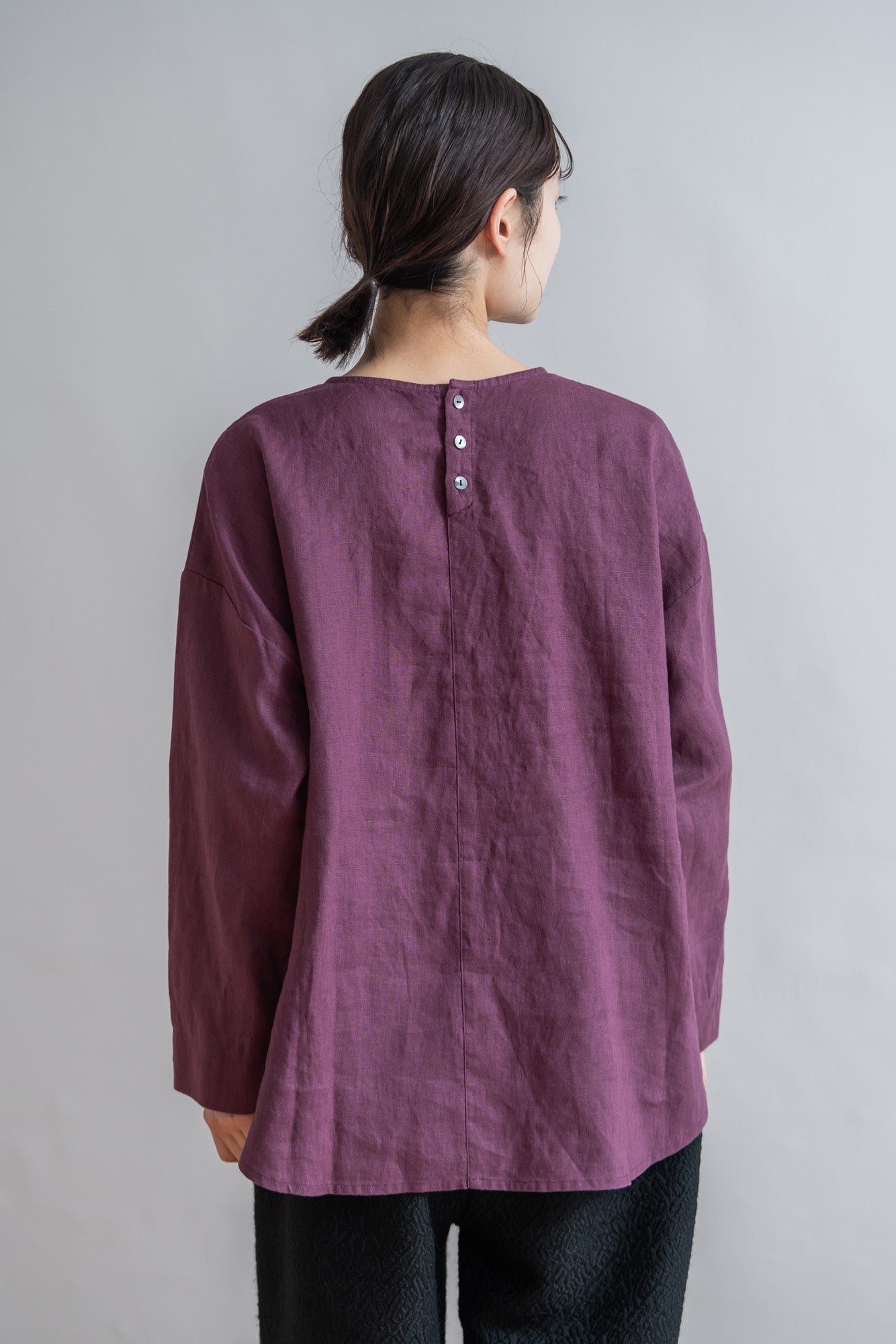 YARRA リネン100切替ブラウス YR-1543-239