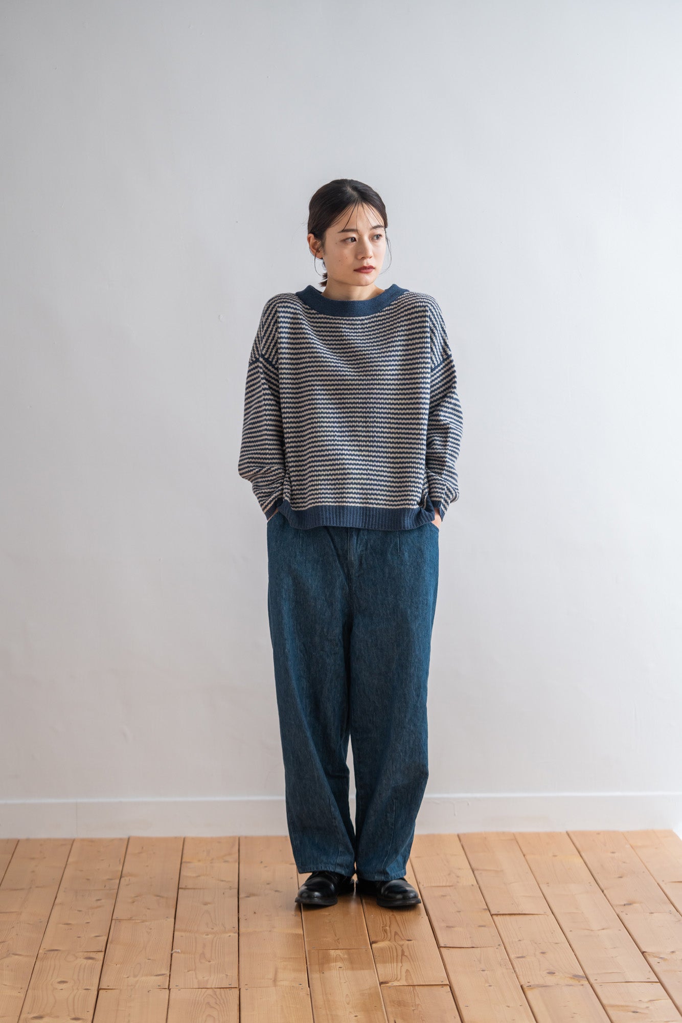 YARRA イタリーメリノ2WAYカーディガン YR-1542-231
