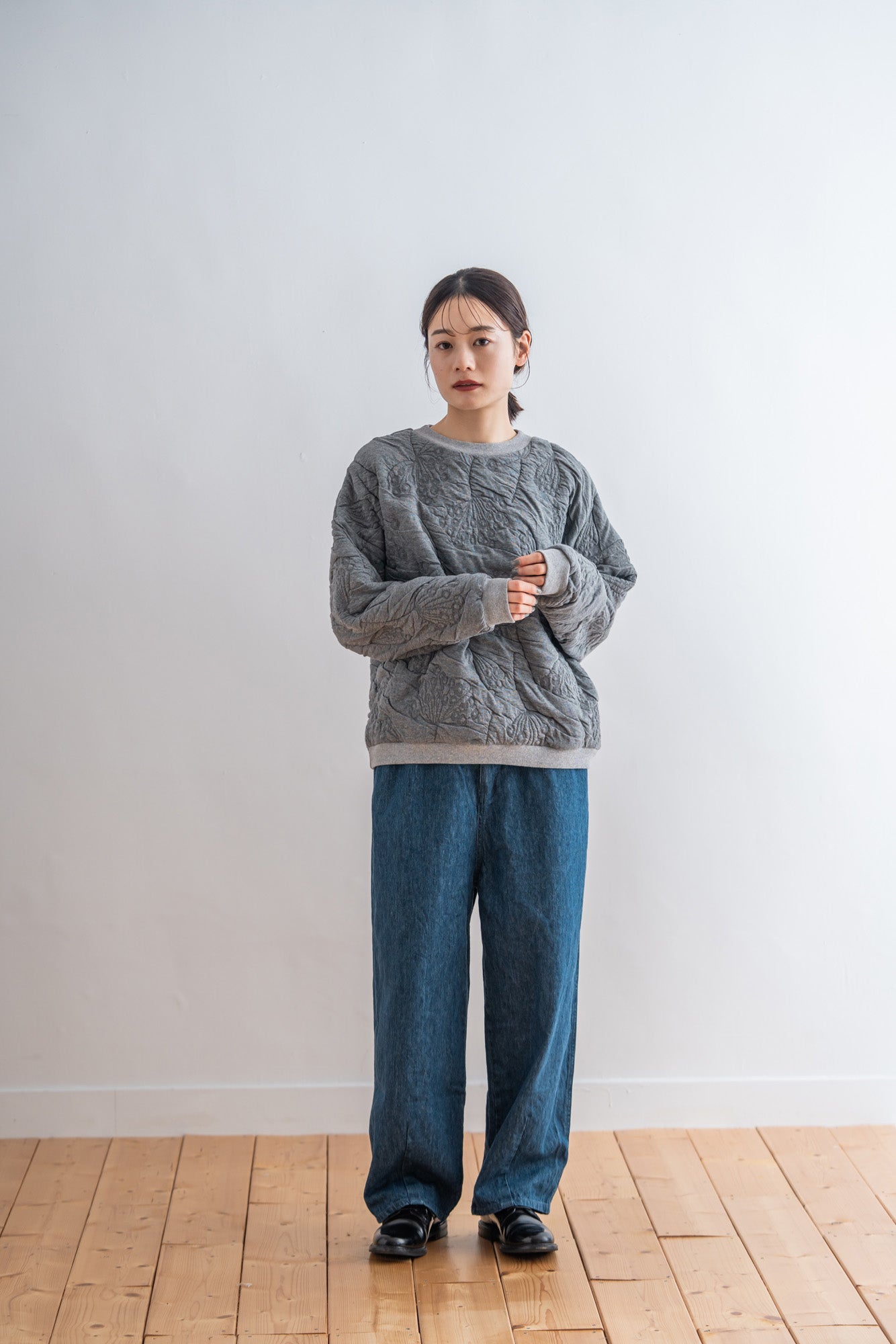 YARRA 木の実キルトJQDドロッププルオーバー YR-1541-225