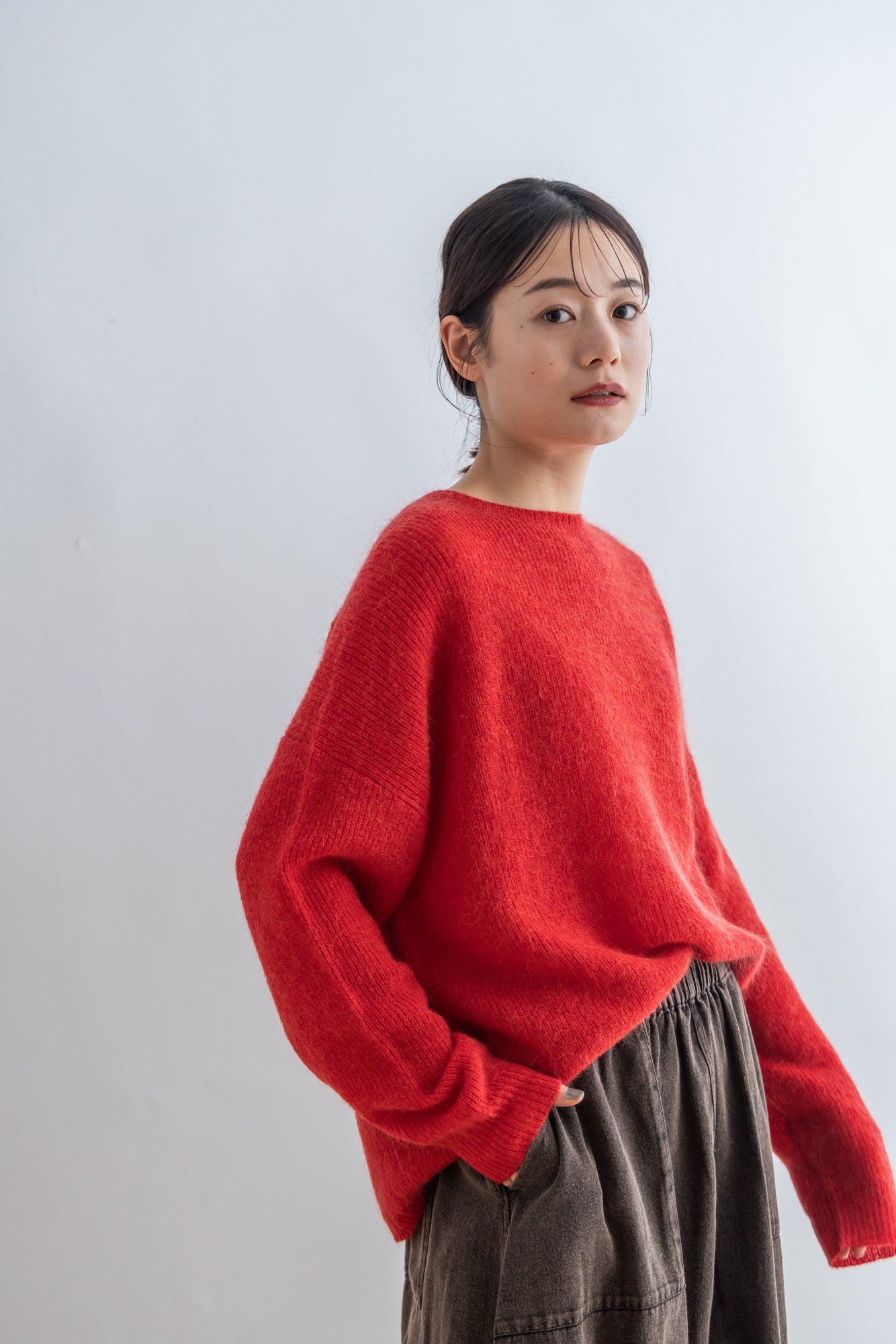 YARRA モヘアブレンドニットプルオーバー YR-1542-226