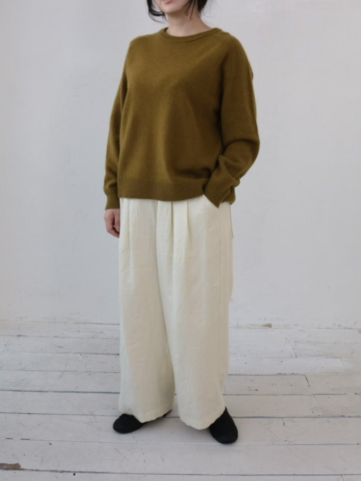 YARRA ラクーンブレンドニットプルオーバー YR-1552-278