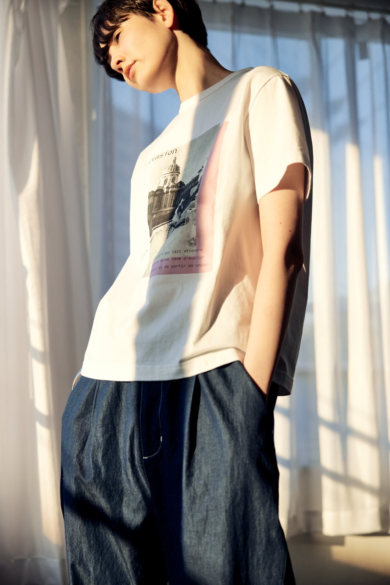 YARRA NEU EvasionフォトプリントTシャツ NU-5521-427