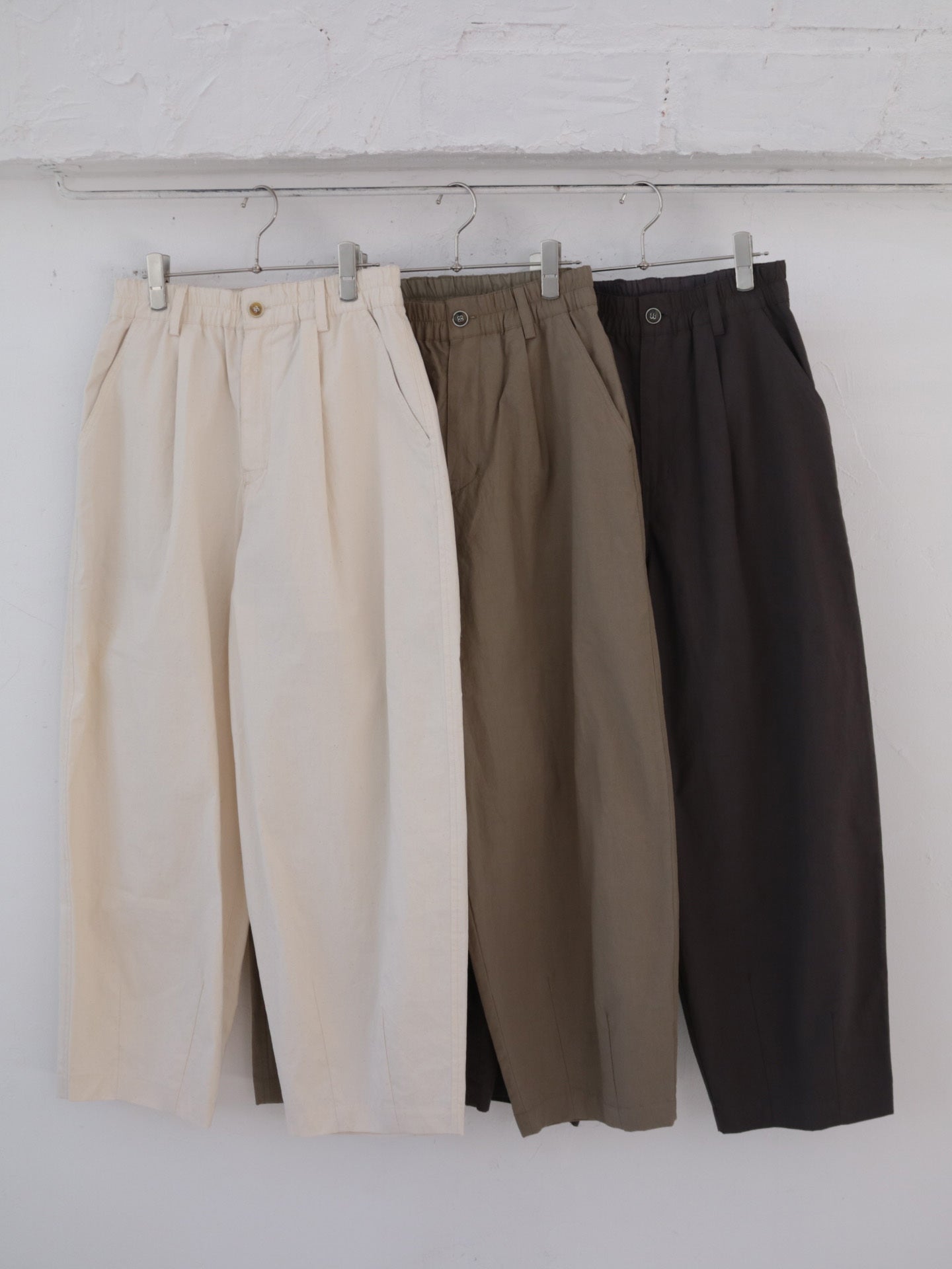 YARRA NEU 綿麻セミコクーンパンツ NU-5525-443