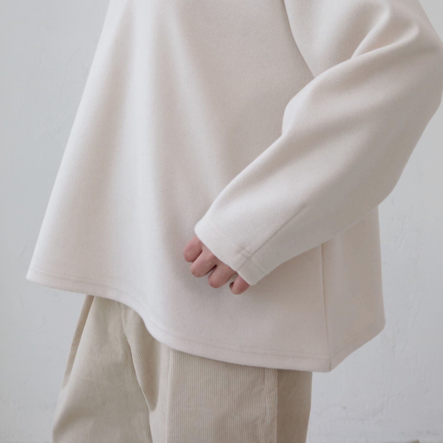 doux bleu Wジャージーフレアプルオーバー DB-2451-039