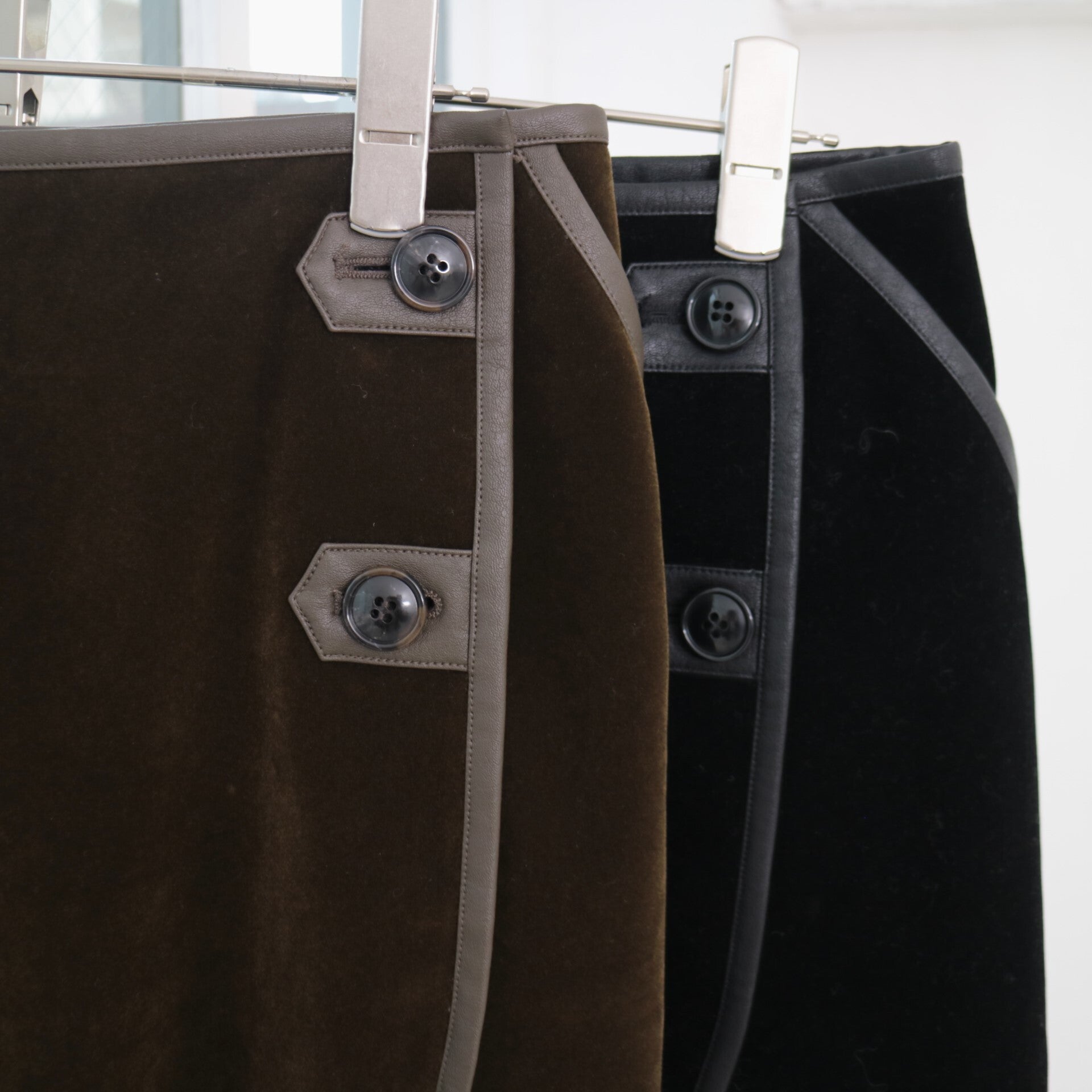 doux bleu ベロアパイピングスカート DB-2456-063