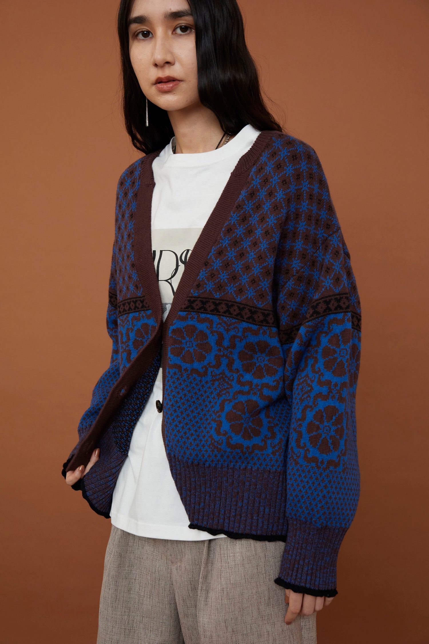 doux bleu グラフィックプリントTシャツ DB-2441-033