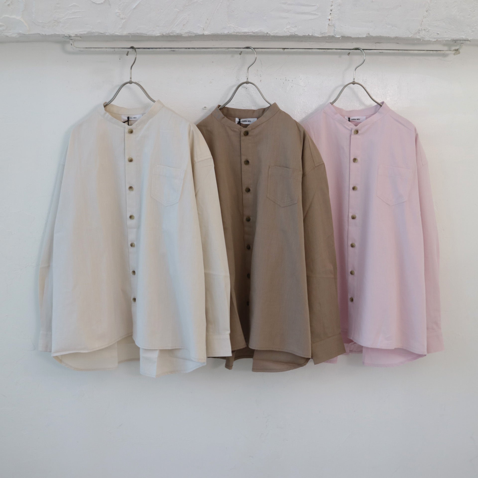 YARRA NEU SIDGRAS胸ポケットコットンシャツ NU-5453-427