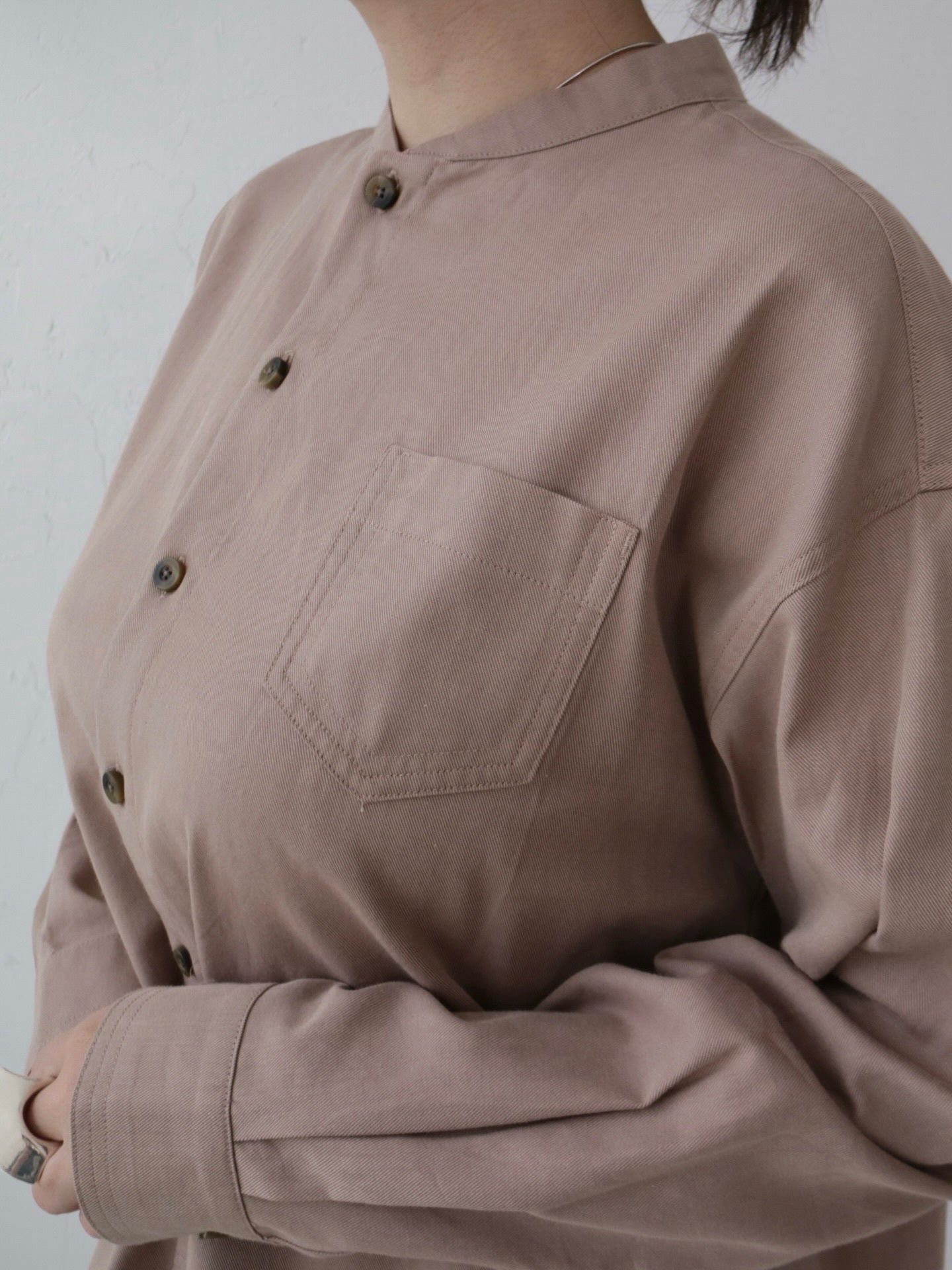 YARRA NEU SIDGRAS胸ポケットコットンシャツ NU-5453-427