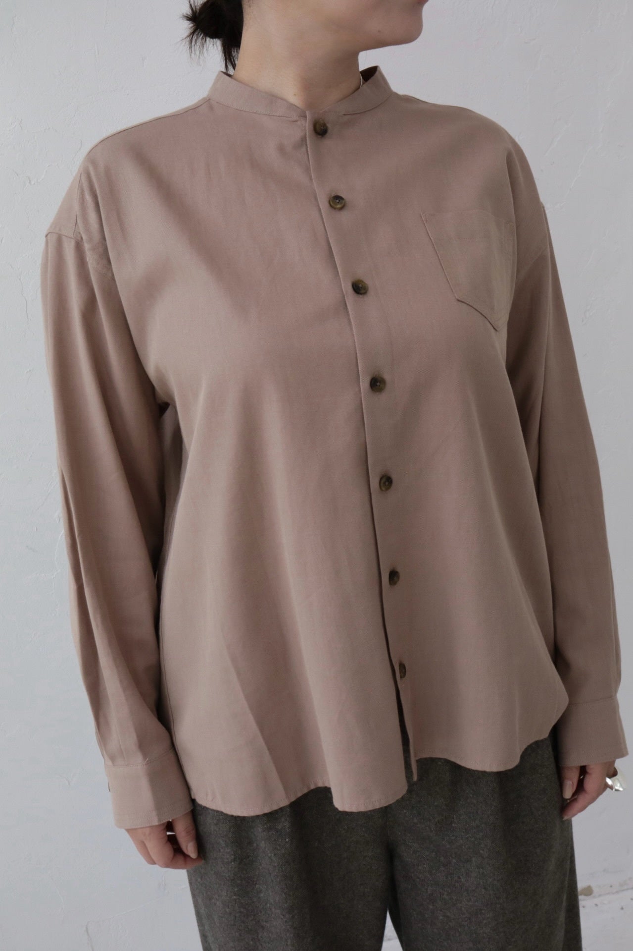 YARRA NEU SIDGRAS胸ポケットコットンシャツ NU-5453-427