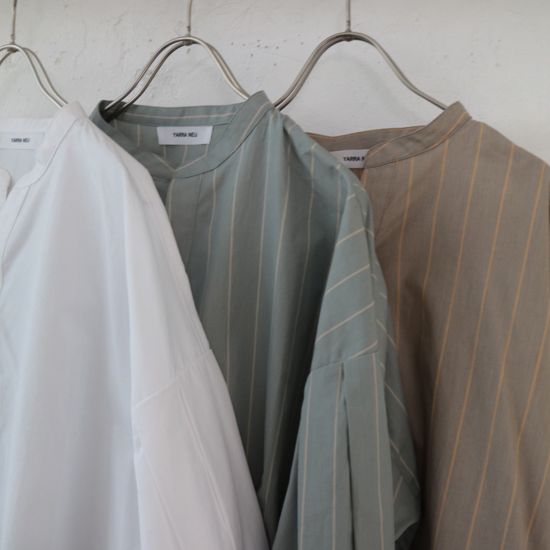 YARRA NEU SIDGRASオータムストライプシャツ NU-5443-409