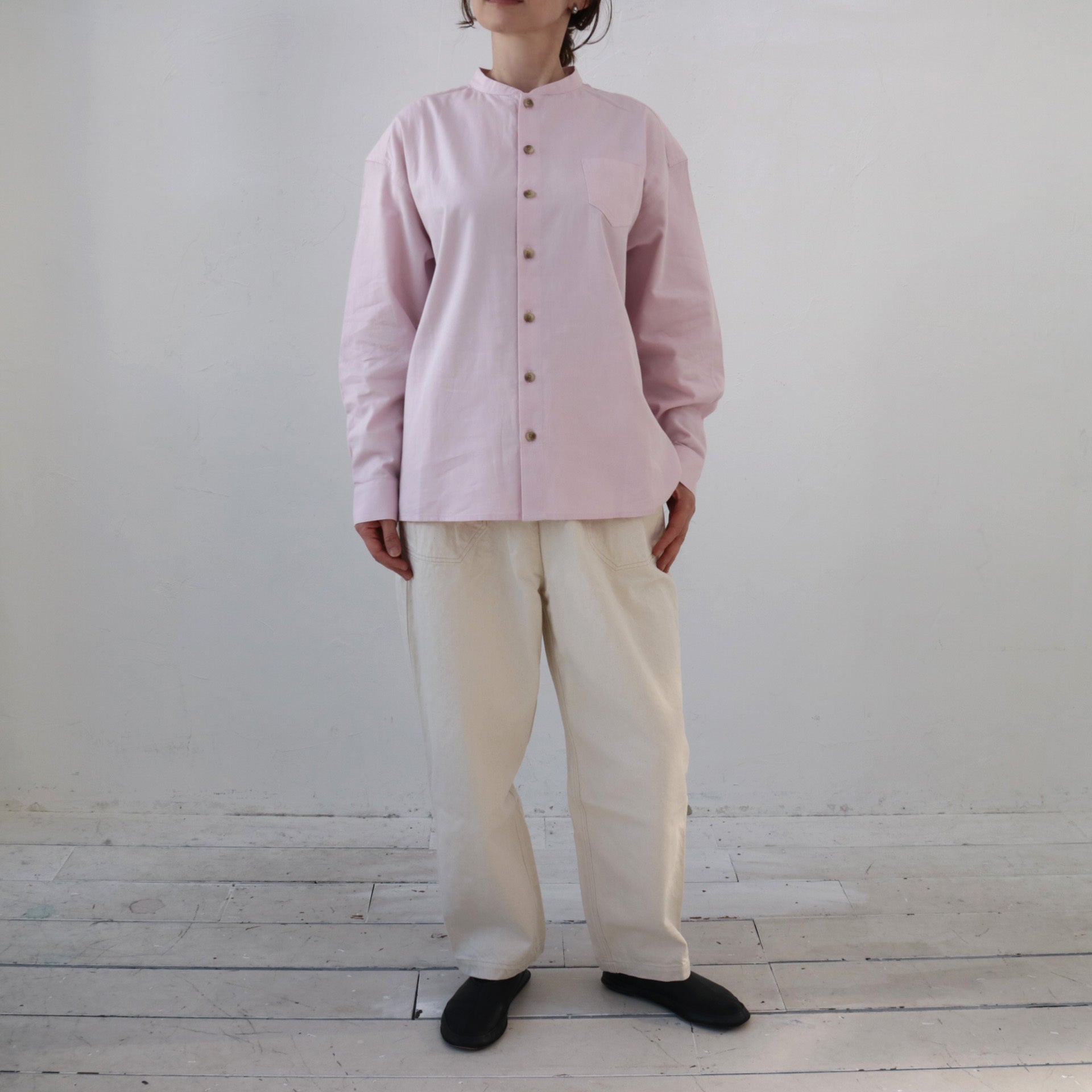 YARRA NEU SIDGRAS胸ポケットコットンシャツ NU-5453-427