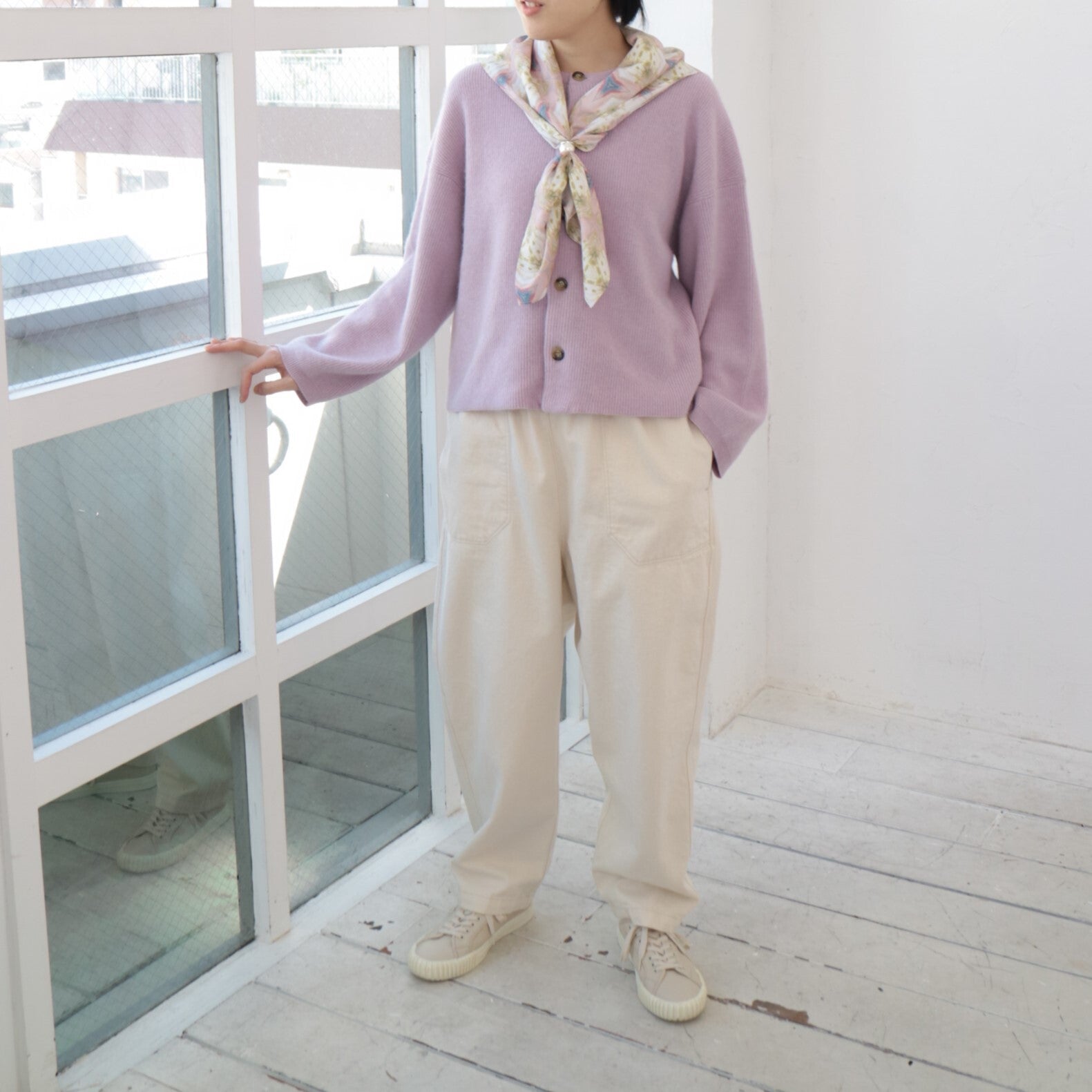 YARRA NEU オリジナルプリントビッグスカーフ NU-5448-422