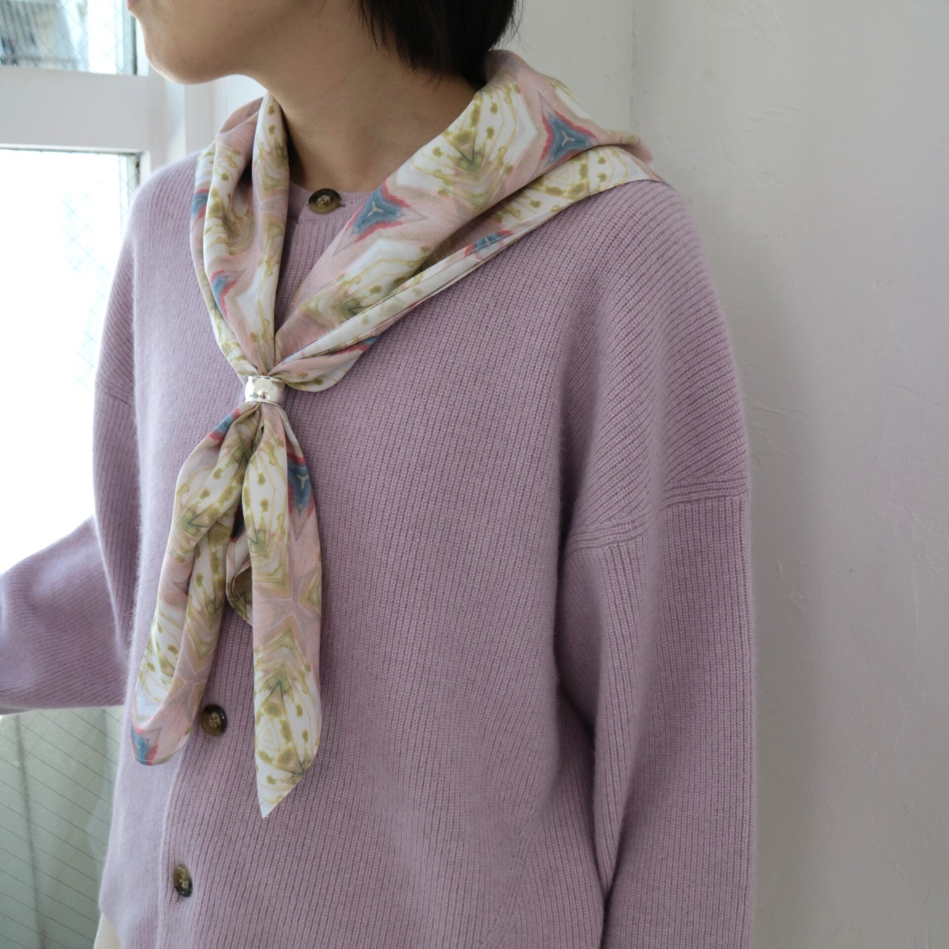 YARRA NEU オリジナルプリントビッグスカーフ NU-5448-422