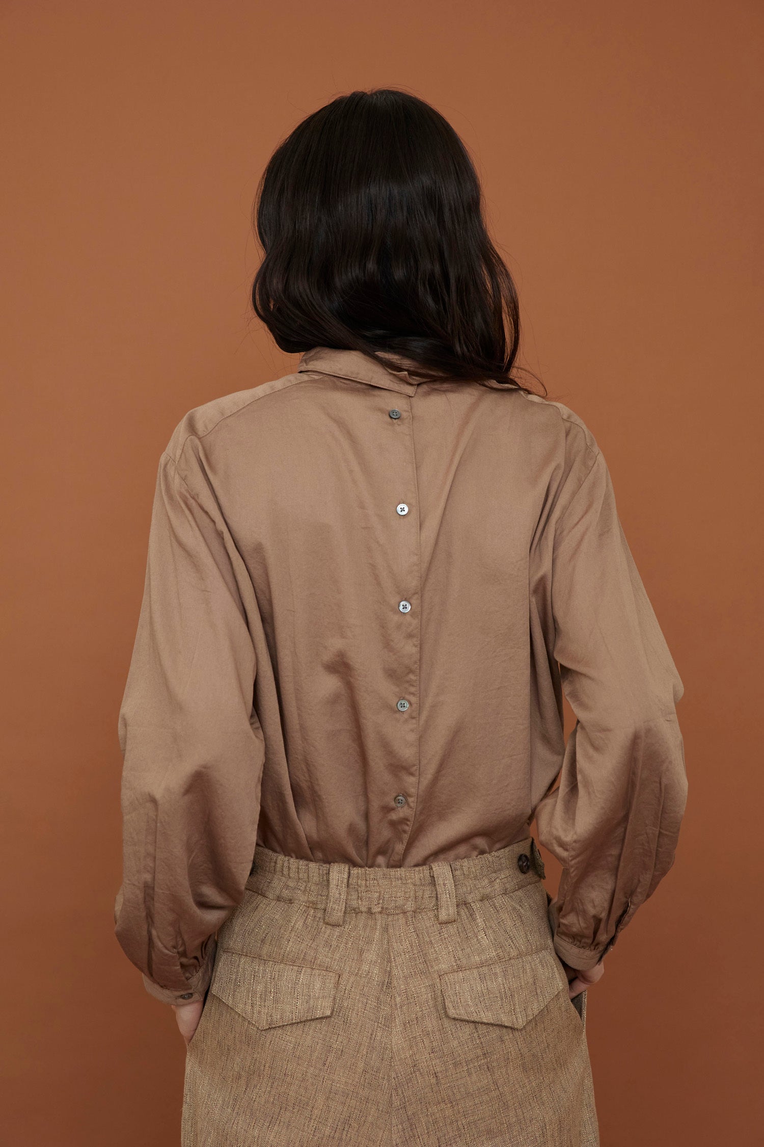 doux bleu ロールカラーブラウス DB-2443-017