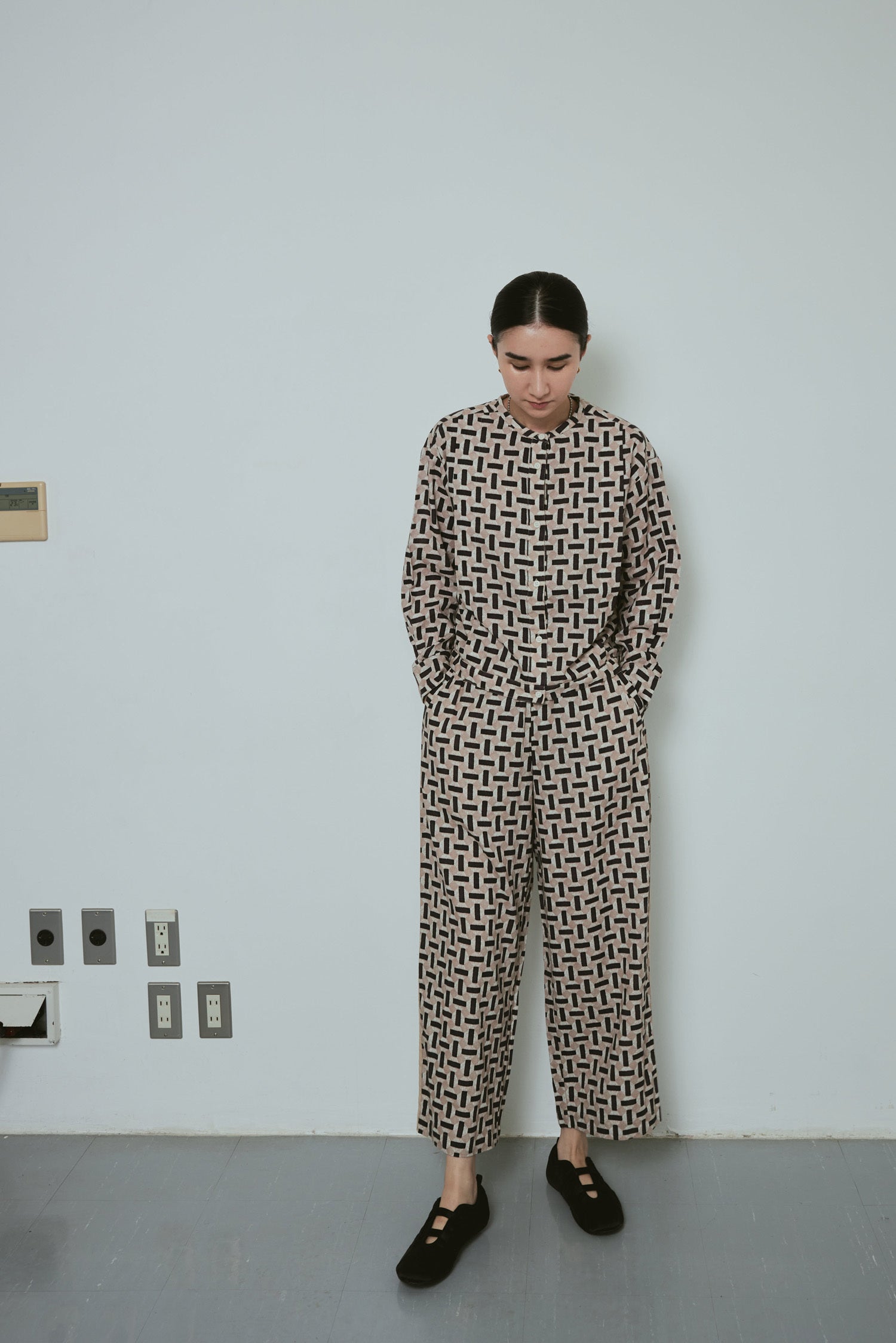 doux bleu インドプリントパンツ DB-2445-005