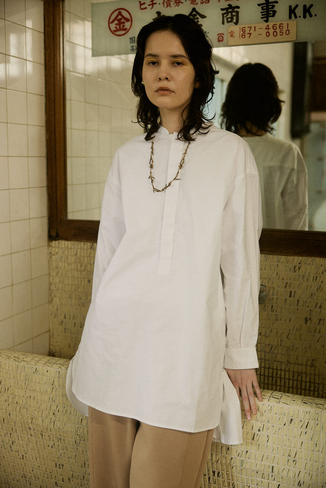 YARRA NEU SIDGRAS比翼プルオーバーシャツ NU-5444-414