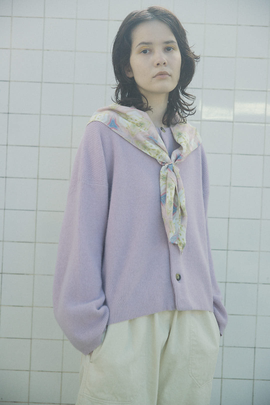 YARRA NEU オリジナルプリントビッグスカーフ NU-5448-422