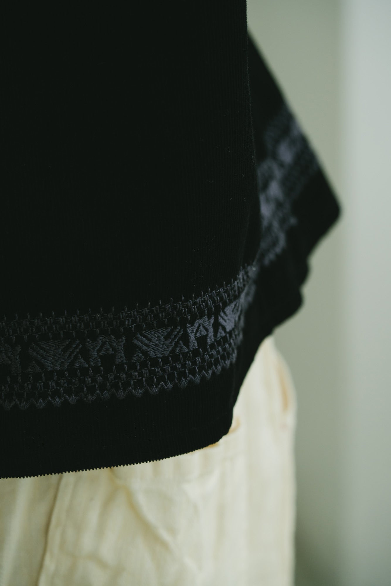 YARRA INDIA刺繍コーデュロイブラウス YR-1553-268