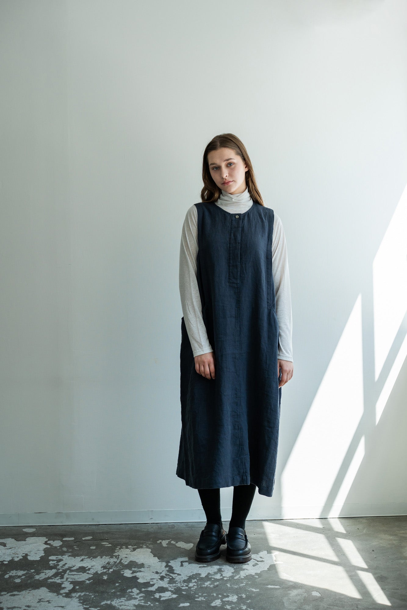 YARRA 2WAYリネンデザインジャンパースカート YR-1614-214