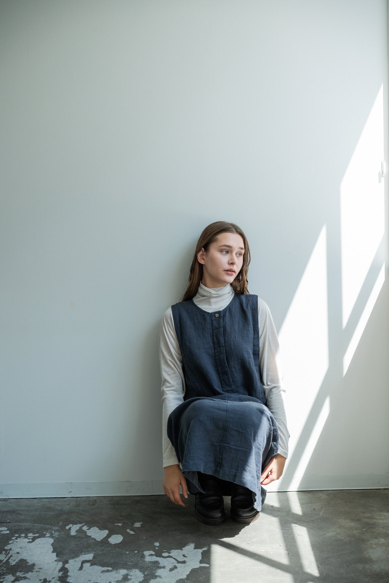 YARRA 2WAYリネンデザインジャンパースカート YR-1614-214