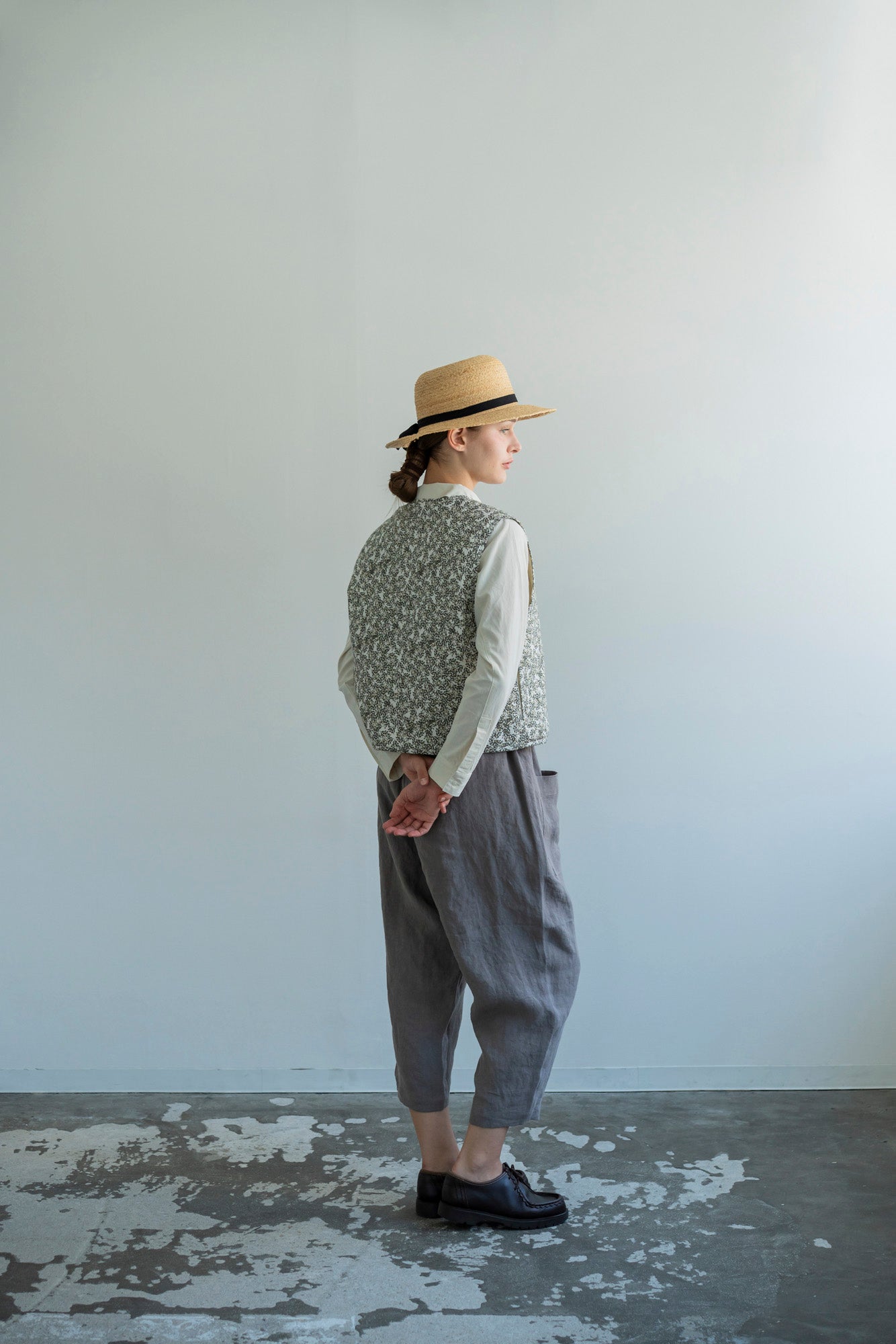 YARRA フロントポケット8分丈パンツ YR-1615-229