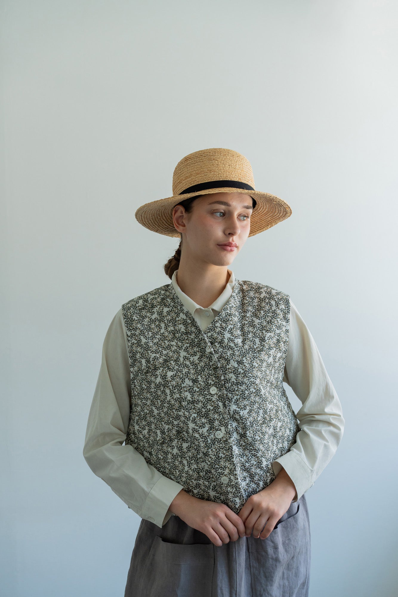 YARRA ライトキルトプリントベスト YR-1618-218