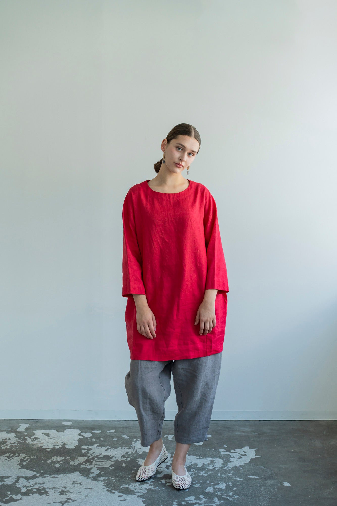 YARRA フロントポケット8分丈パンツ YR-1615-229