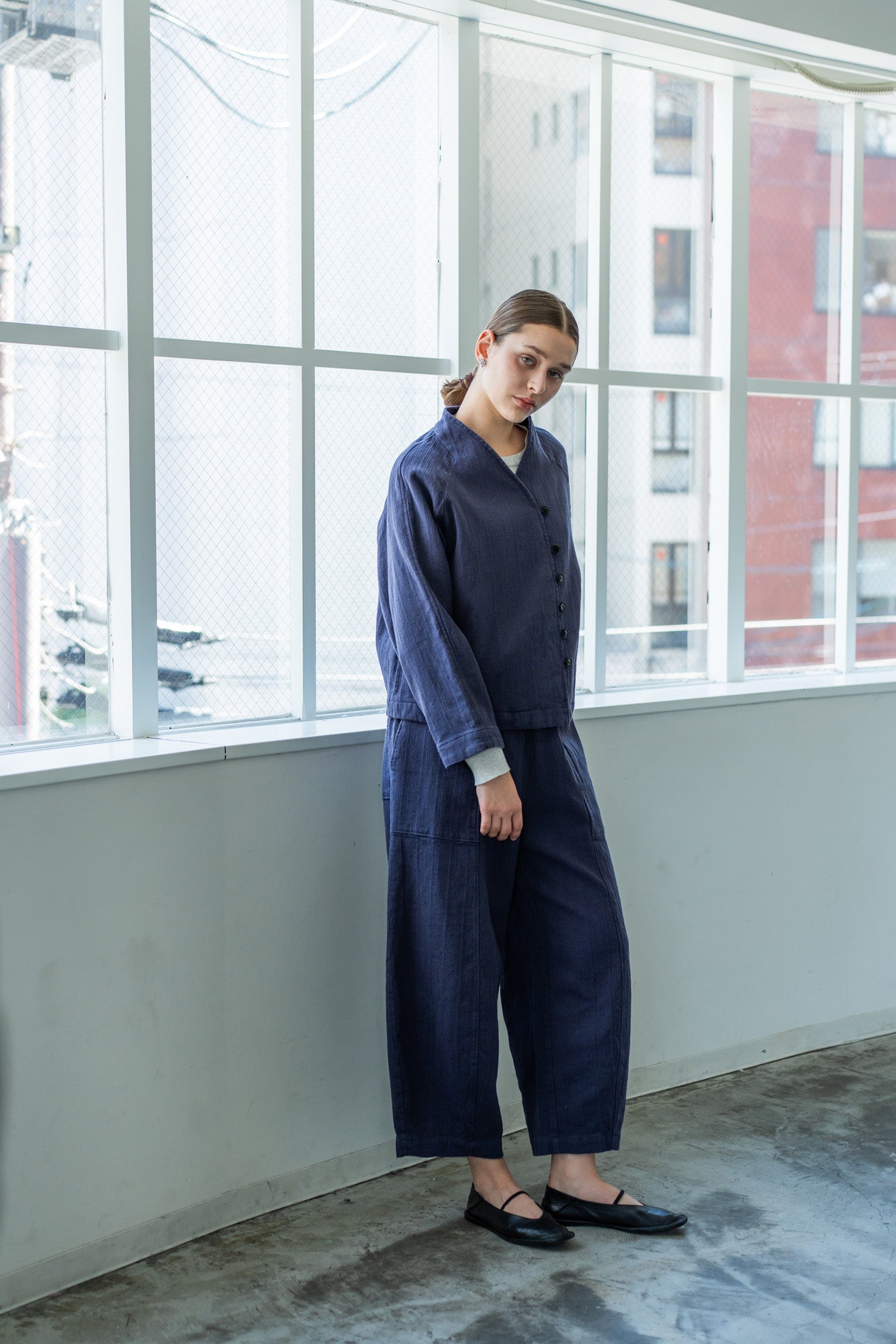 YARRA 甘撚りツイルパネルラインパンツ YR-1615-231