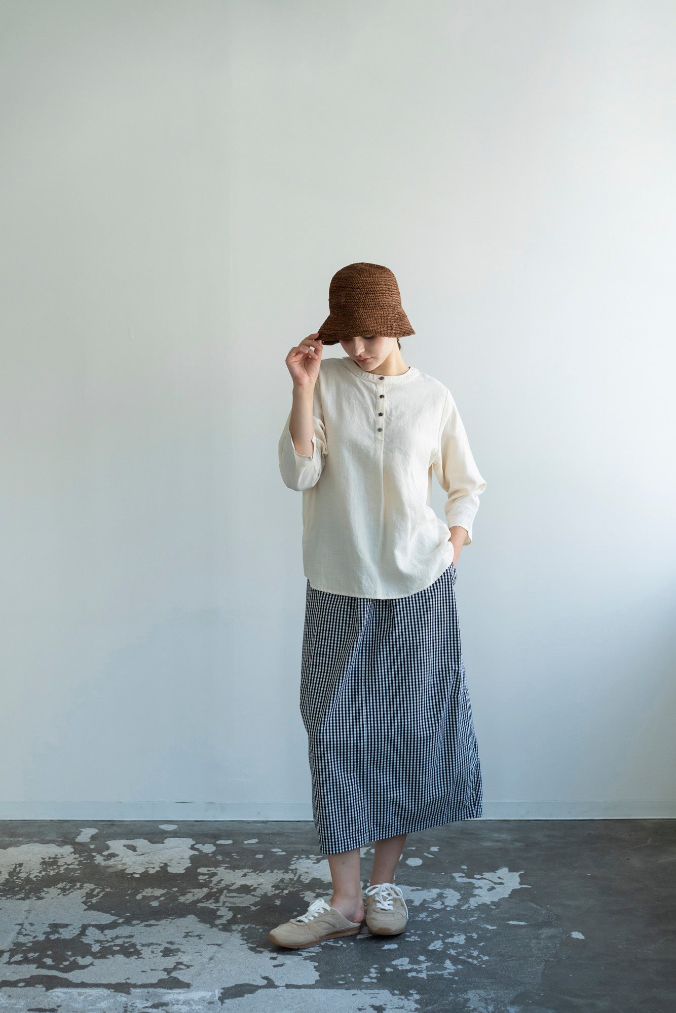 YARRA バックサテンサイドタックスカート YR-1616-243