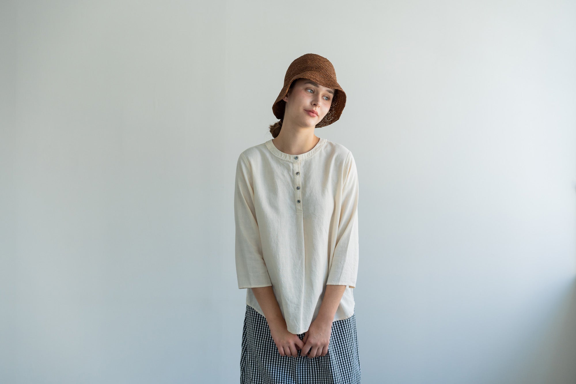 YARRA 2WAYフリンジカラーブラウス YR-1613-239