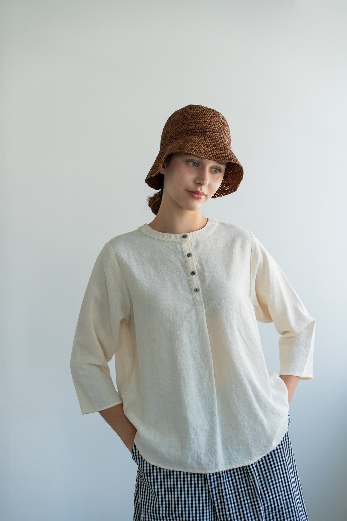 YARRA 2WAYフリンジカラーブラウス YR-1613-239